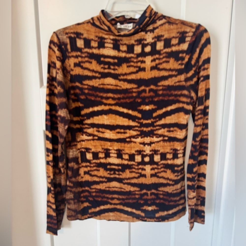 Ulla Johnson Aurelia Long Sleeve mock neck Top - Picture 6 of 8
